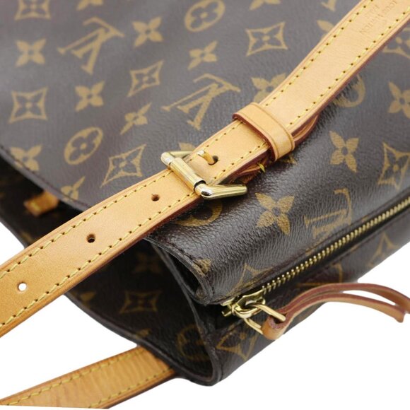 Louis Vuitton  Voltaire Monogram Canvas Shoulder Bag Brown - Picture 7 of 14